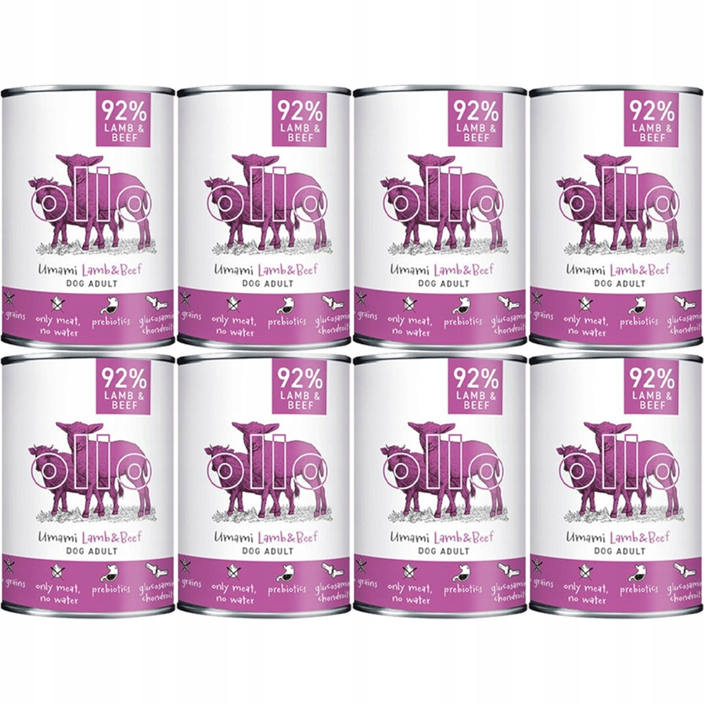 Ollo Umami Jehněčí a Hovězí 8x400 g