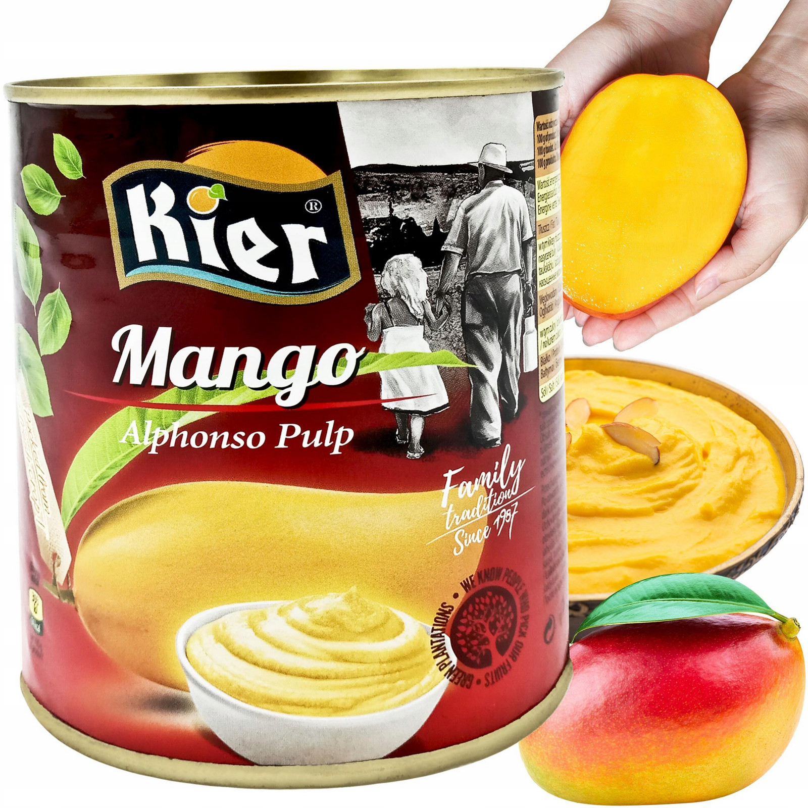 Mango Alphonso 3100g Bez Cukru pyré Pushka Kier