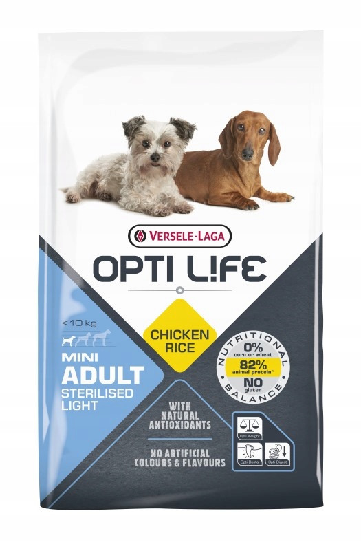 Versele-laga Opti Life Adult Light Mini 7,5 kg s kuřecím masem pro malá plemena