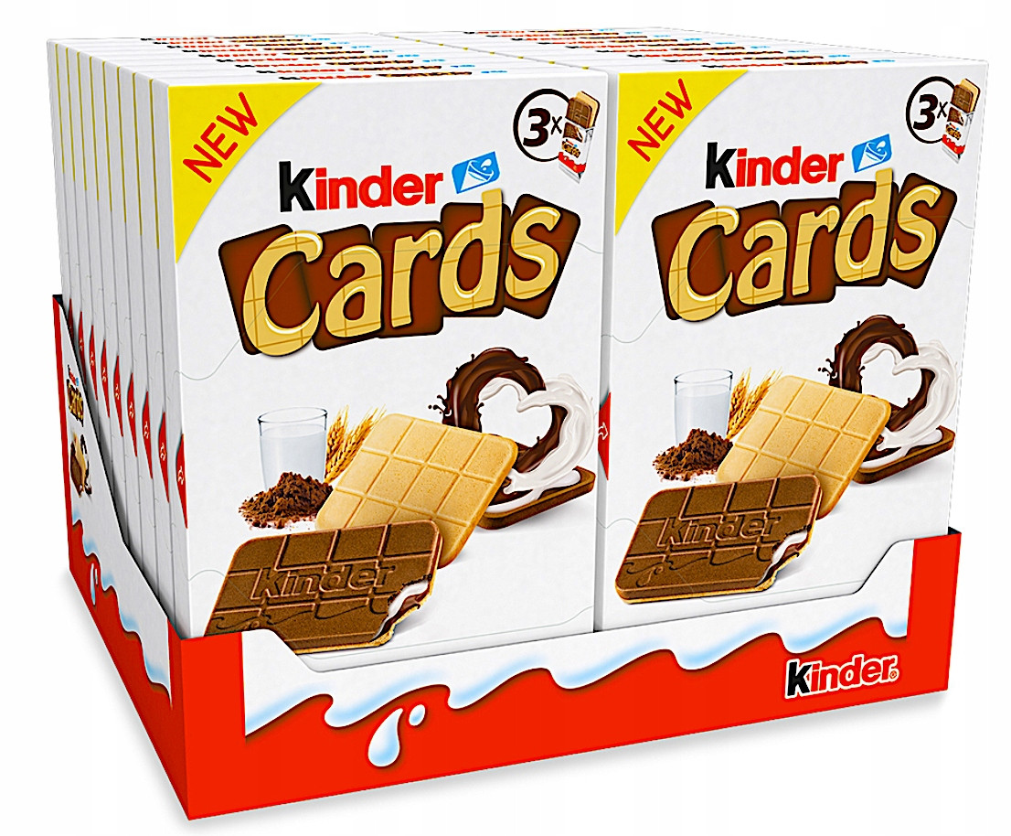 Ferrero Sušenky Kinder Cards 3x25,6 g x 18 ks