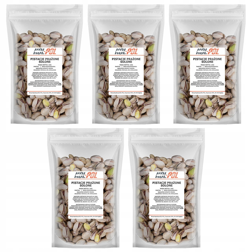 Pistácie Pražené Solené 5kg Přírodní velké čerstvé
