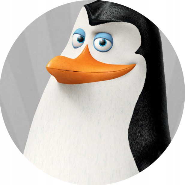 oplatek na dort 20 cm Tučňáci z Madagaskaru Party