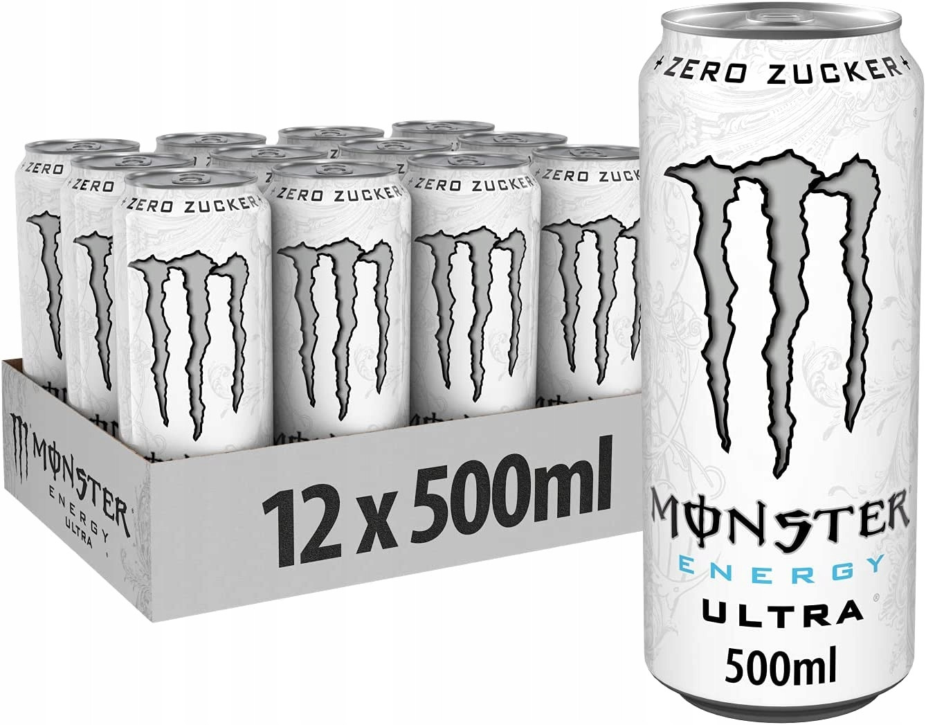 Nápoj Monster Ultra White Zero Cukr 500 ml x 12