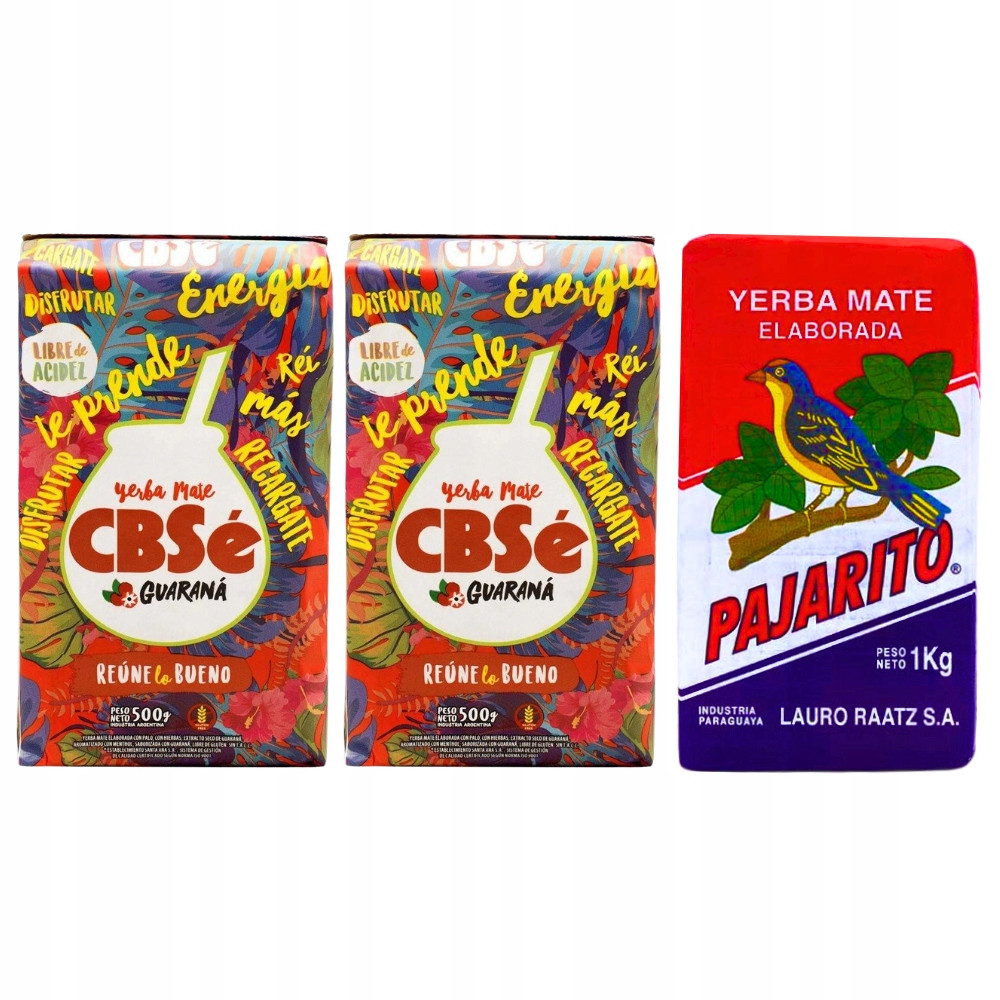Yerba Mate CBSe Energie 2x500g Pajarito 1kg