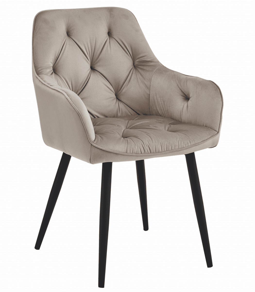 Jídelní křeslo JORK VELVET, béžové