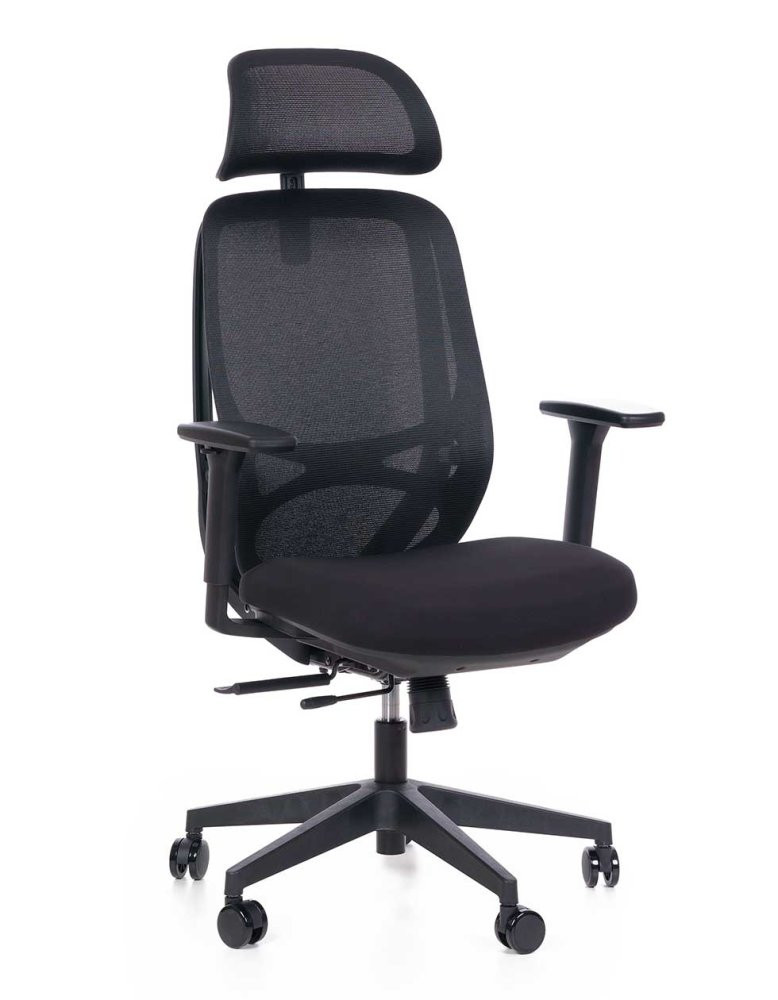 Kancelářská ergonomická židle Sego Adapta - síť, více barev černá