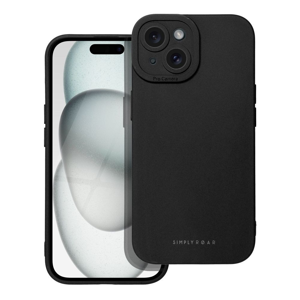 Zadní ochranný kryt ROAR case LUNA pro Apple iPhone 15, černá