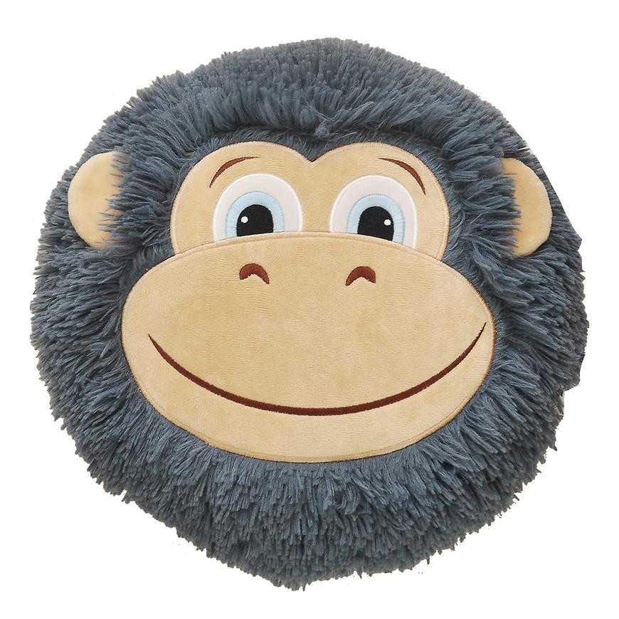 Polštář opice 32x30 šedá