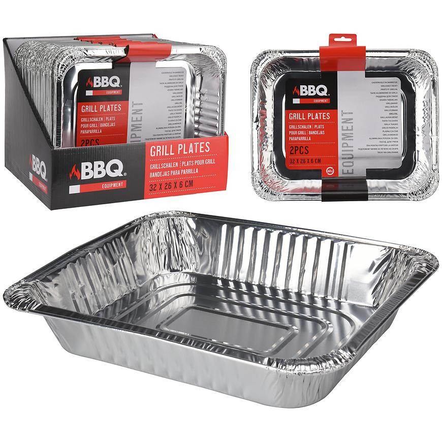 Hliníkové grilovací misky 2 KS