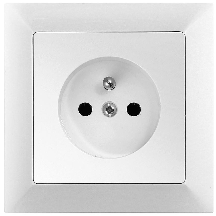 Zásuvka 2P+PEMedium bílá