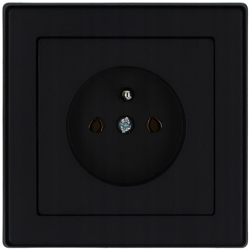 Zásuvka jednoduchá černy Imperia