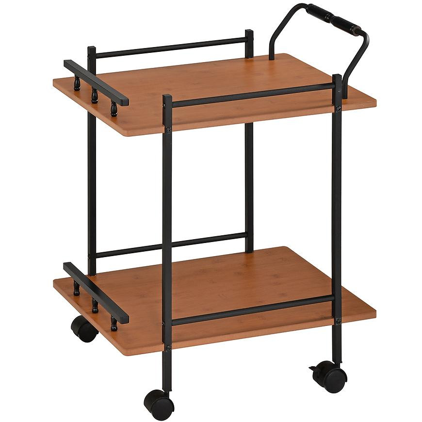 Kuchyňský vozík GC5993 přírodní/černá