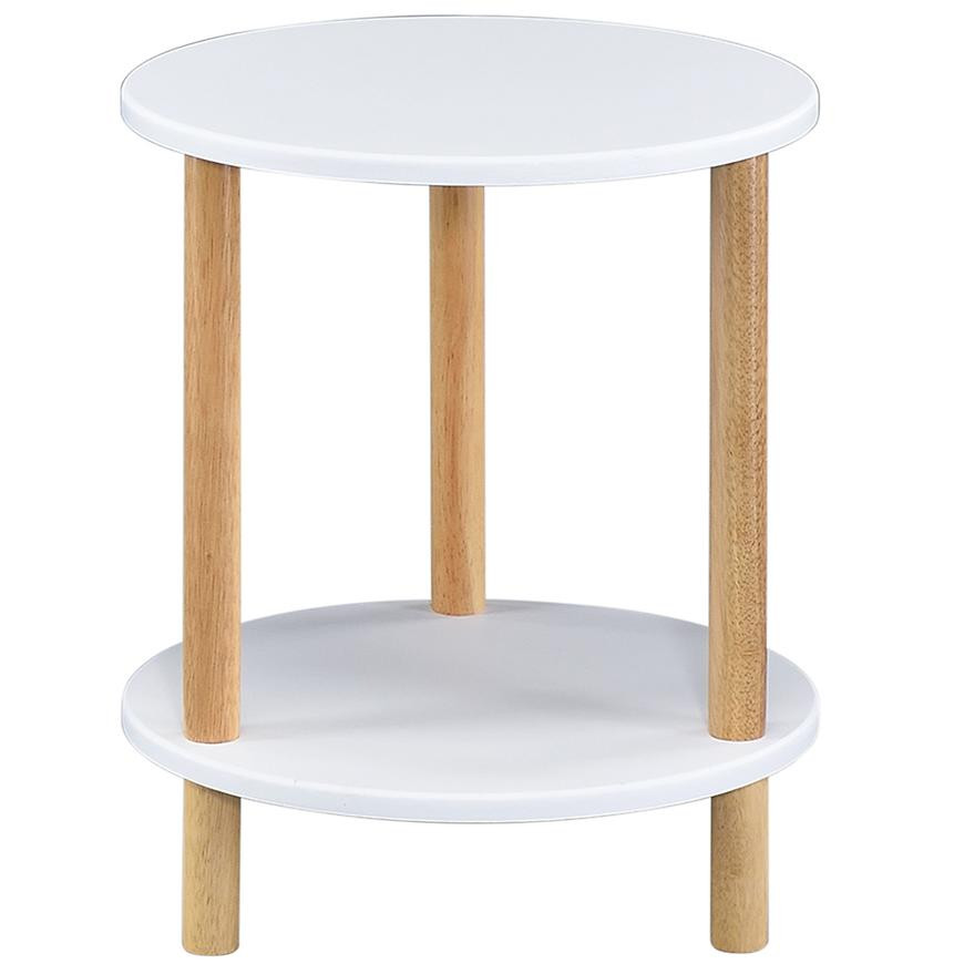 Odkládací stolek GC7405 35x35x43 bílá/přírodní