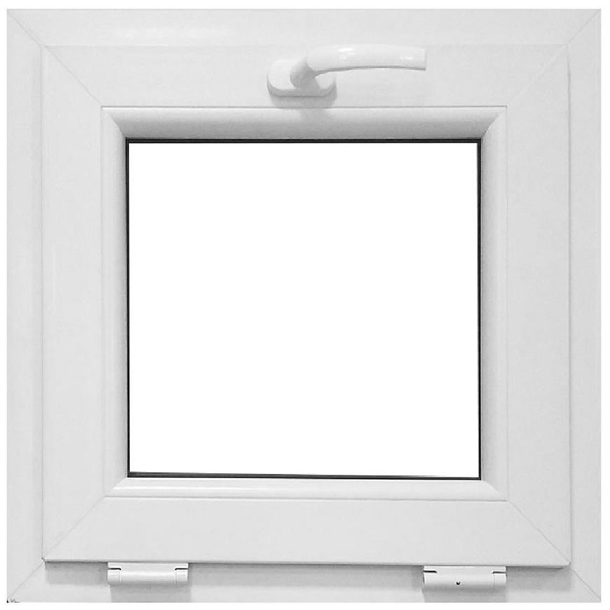 Okno sklápěcí 56,5x53,5 cm bílé/antracit