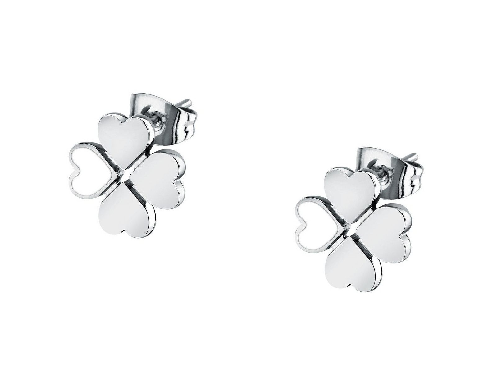 La Petite Story Ocelové náušnice Čtyřlístek Friendship LPS01ARR102