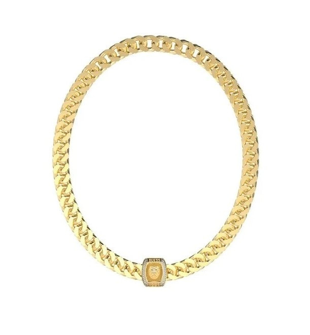 Guess Výrazný náhrdelník s ozdobou lva Lion King JUMN05004JWYGT/U