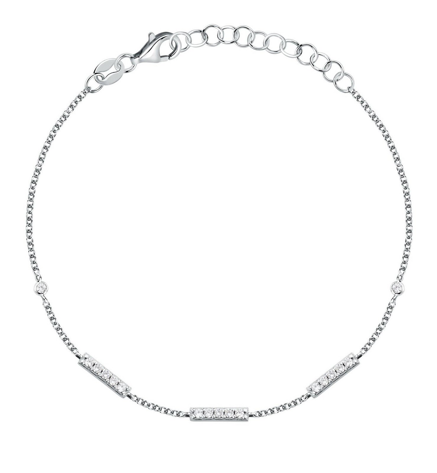 La Petite Story Nadčasový stříbrný náramek se zirkony Silver LPS05AWV74