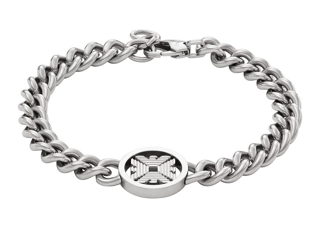 Emporio Armani Stylový pánský náramek z oceli EGS3041040