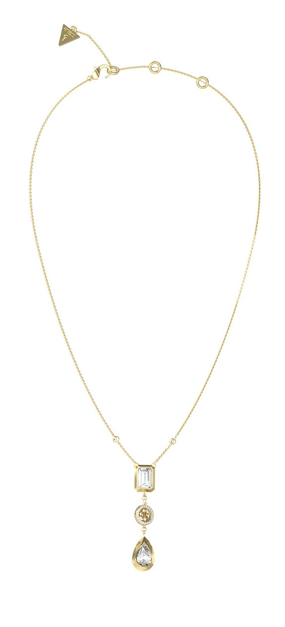 Guess Elegantní pozlacený náhrdelník 4G Light JUBN05234JWYGT/U