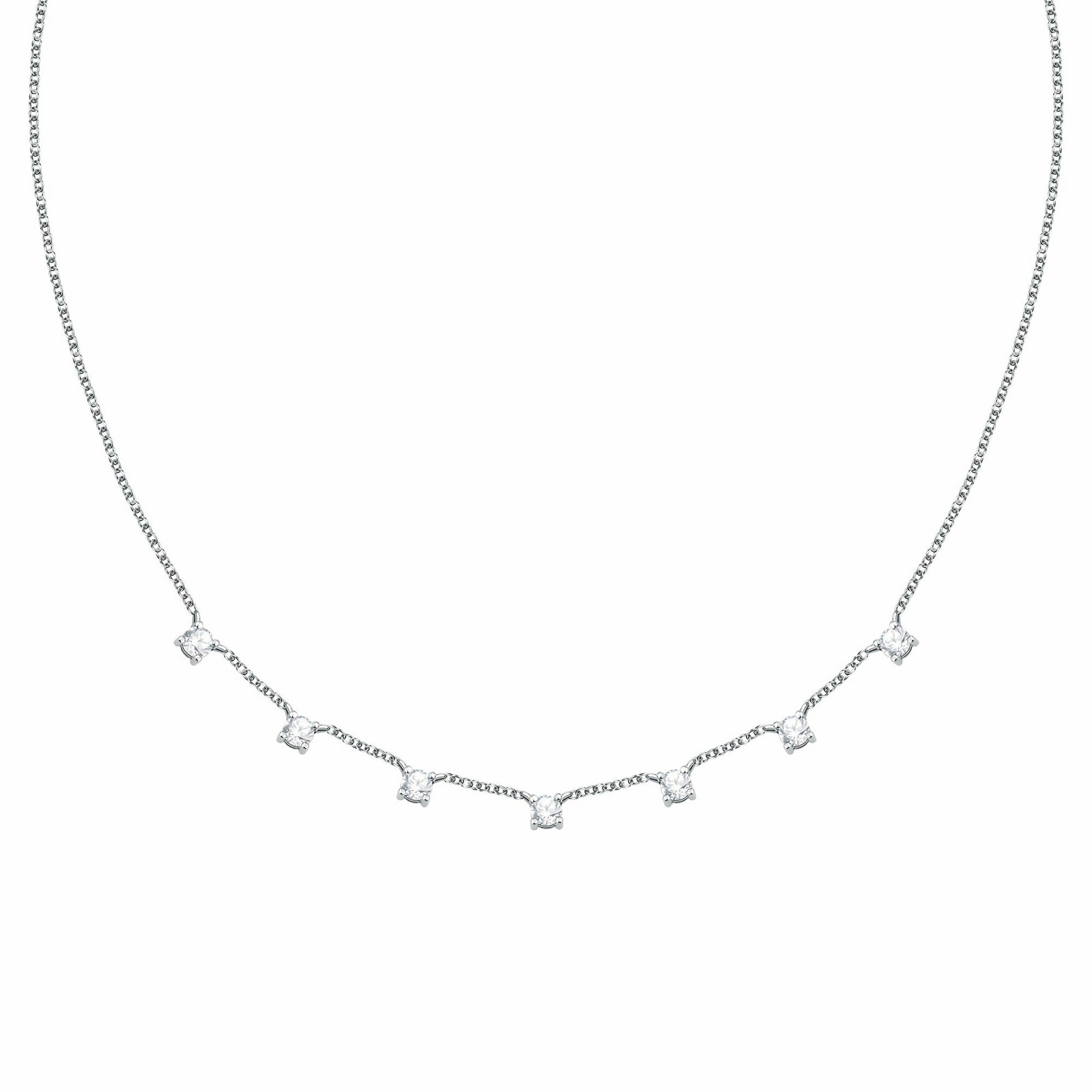 Morellato Stříbrný dámský náhrdelník s kubickými zirkony Tesori SAIW290