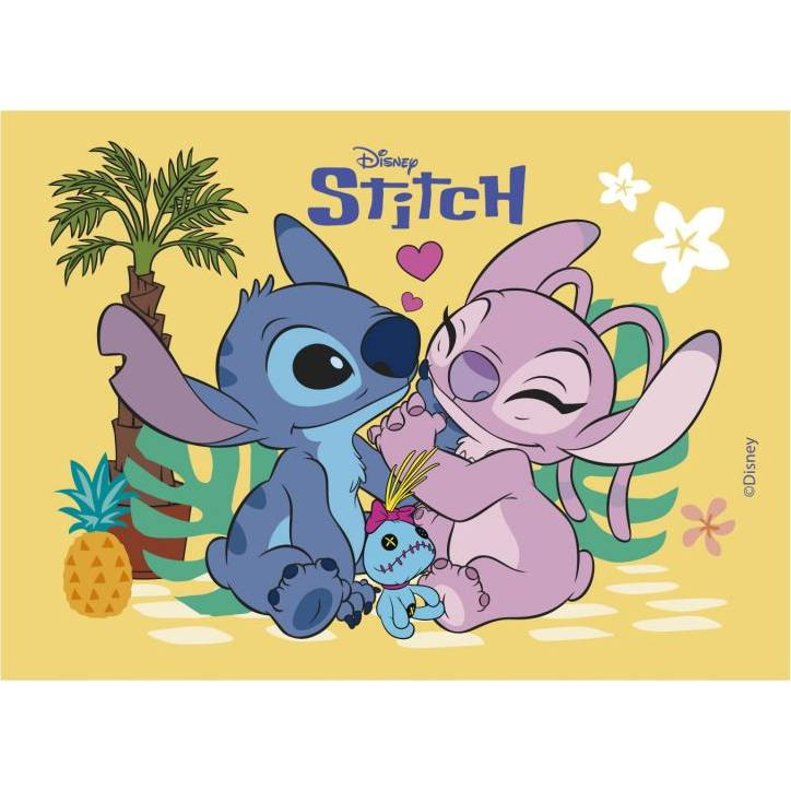 Fondánový list na dort Lilo a Stitch 21x14,8 cm - Dekora