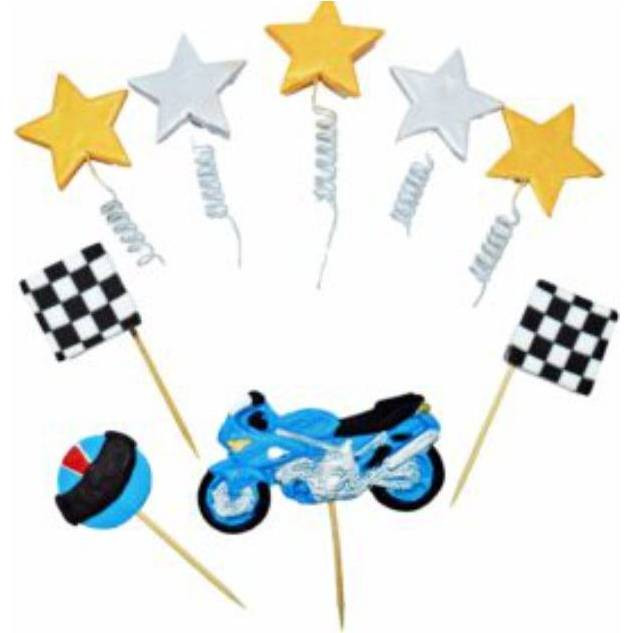 Cukrová figurka zápich motorka - K Decor