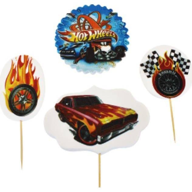 Cukrová figurka zápich Hot wheels - K Decor