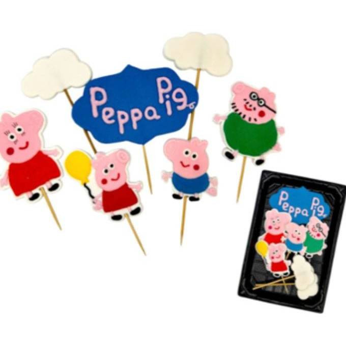 Cukrová figurka zápich prasátko Pepa - K Decor