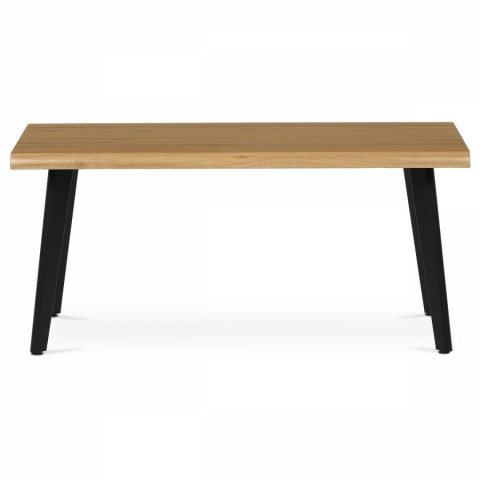 Stůl konferenční, 120x60x55 cm, MDF deska, dekor divoký dub, kov, černý lak CT-F4412 OAK CT-F4412 OAK Autronic