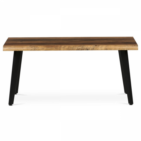 Stůl konferenční, 120x60x55 cm, MDF deska, dekor staré dřevo, kov, černý lak CT-F4412 OLW CT-F4412 OLW Autronic