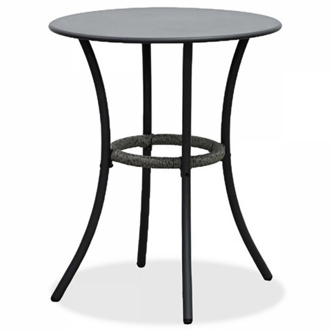 Zahradní set 1+2 stůl 60x60 židle umělý ratan kov antracit AZ-L1103 GREY Autronic