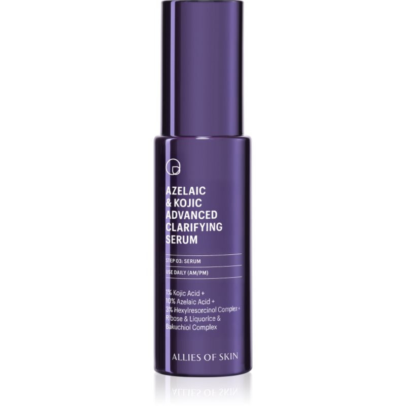 Allies of Skin Azelaic & Kojic Advanced Clarifying Serum hloubkově obnovující sérum na obličej 30 ml