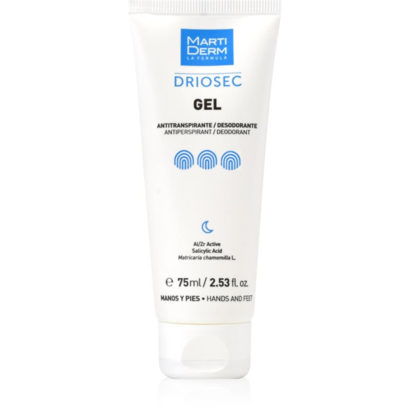MartiDerm Driosec Gel Antitranspirante gel na ruce a nohy proti nadměrnému pocení 75 ml