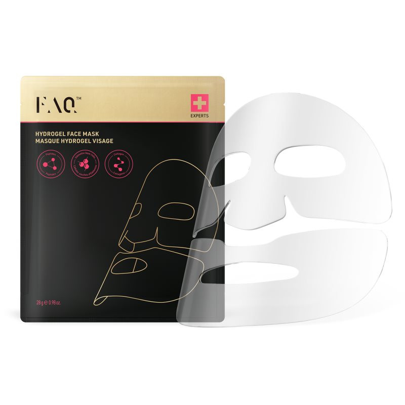 FOREO FAQ™ Glass Skin Collagen Face Mask hydrogelová maska pro vyhlazení pleti a zmenšení viditelnosti vrásek 5 ks