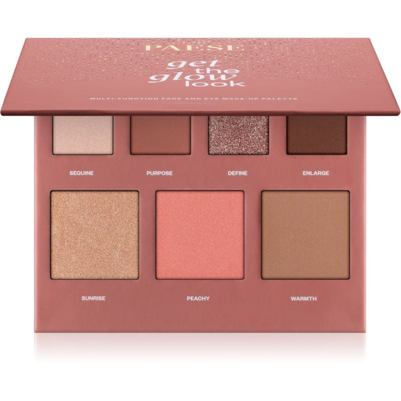 Paese Get The Glow Look Face And Eye Make-up Palette multifunkční paleta na obličej a oči 16 g