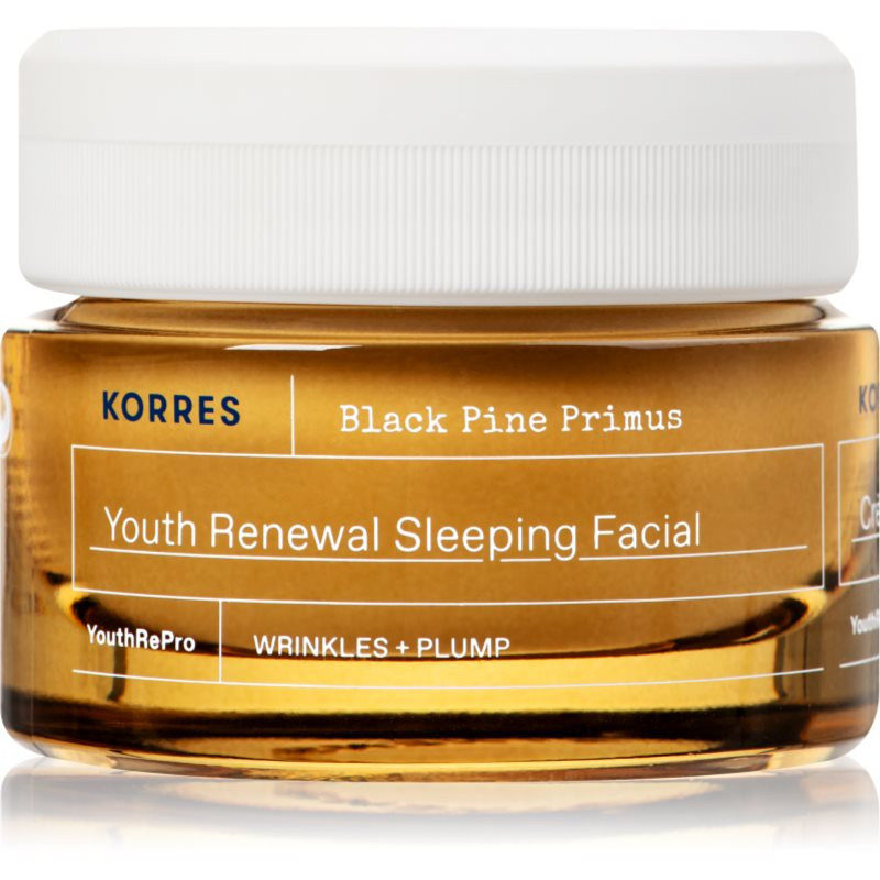 Korres Black Pine Primus noční pleťový krém proti příznakům stárnutí 40 ml