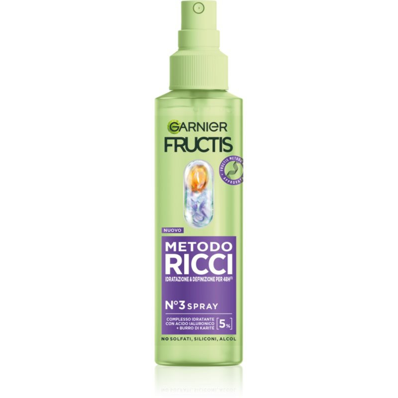 Garnier Fructis Metodo Ricci hydratační sprej na vlasy pro aktivaci kudrlin 150 ml