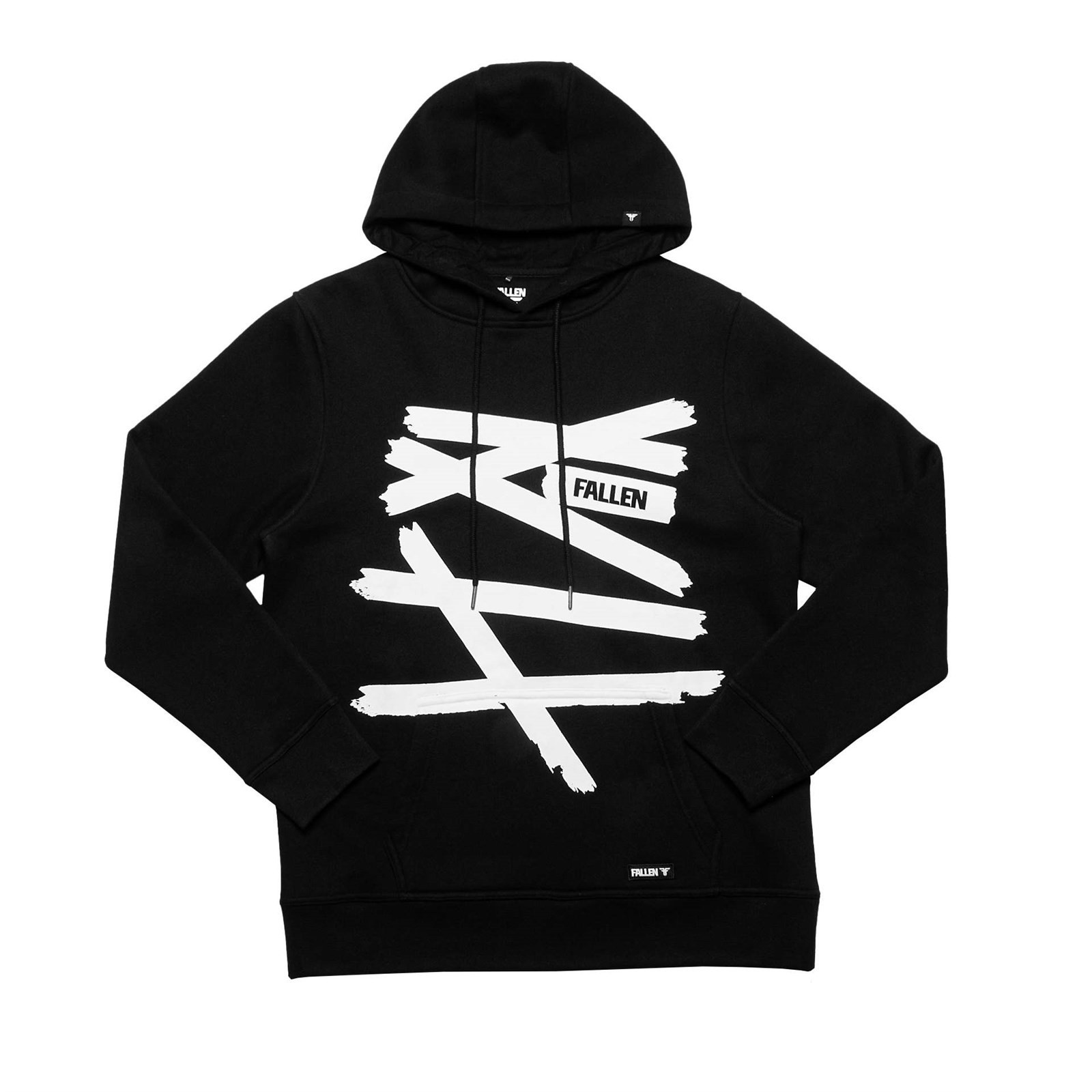 mikina FALLEN - Retro Hoodie Black White (BLACK WHITE)