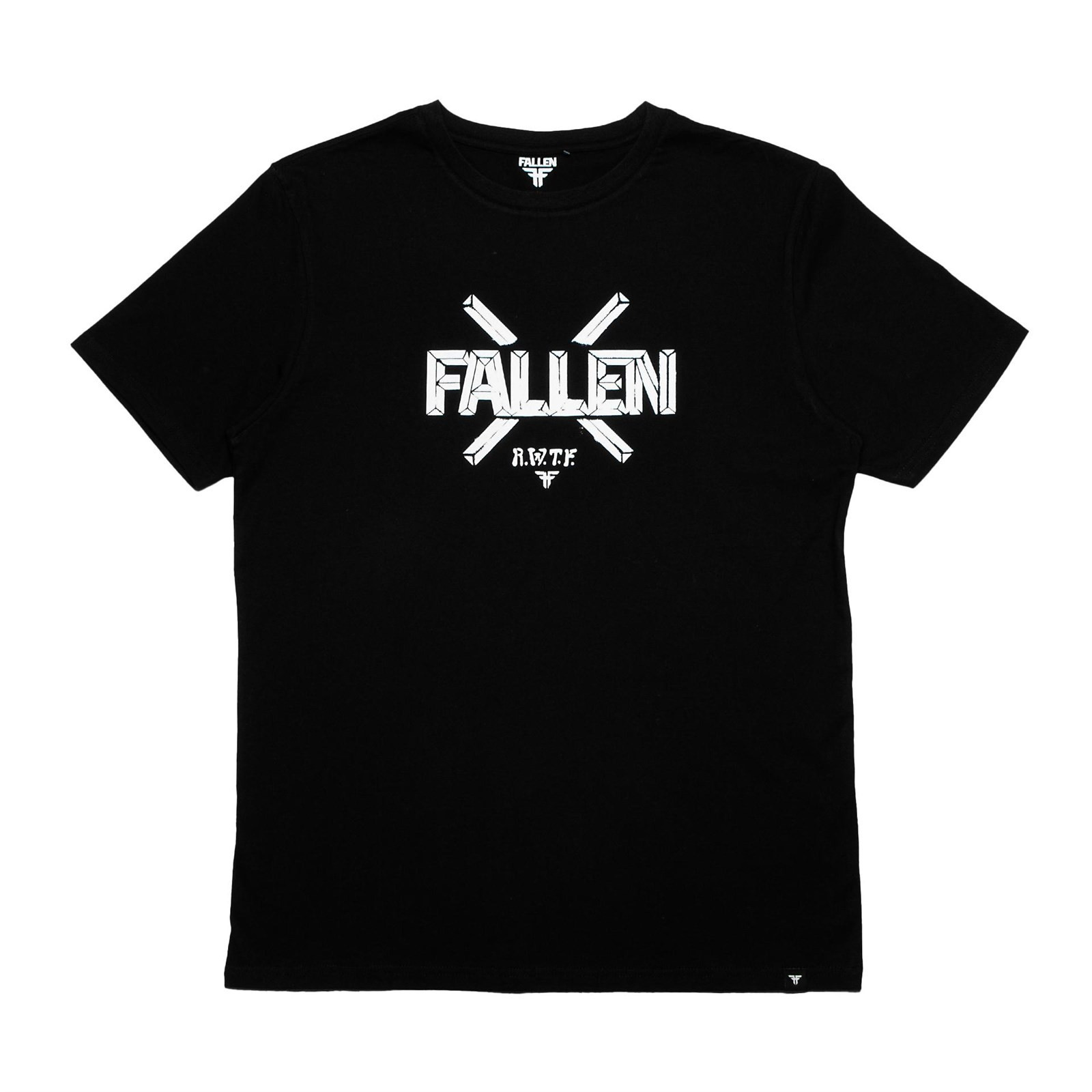 triko FALLEN - Curb Tee Black White (BLACK WHITE)