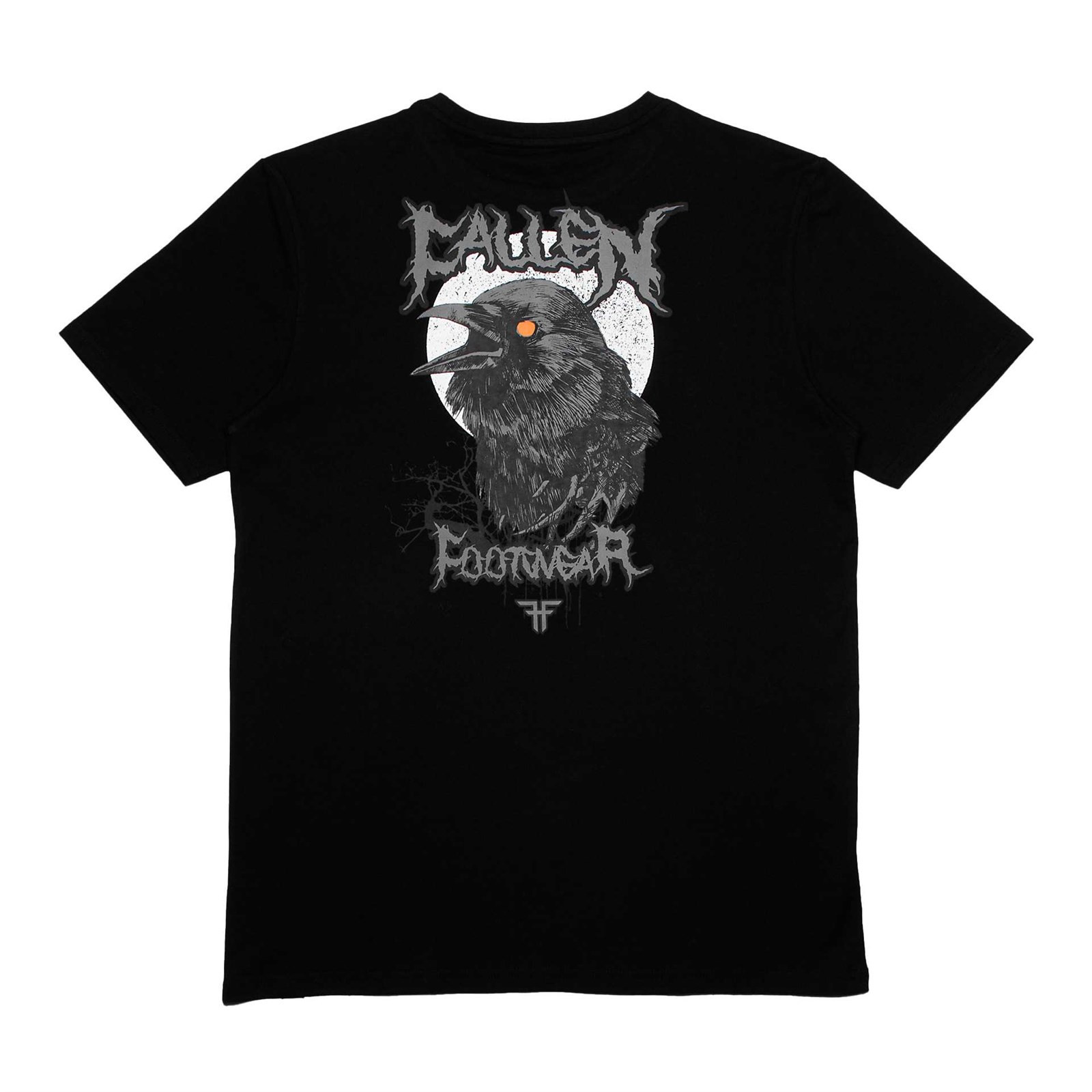 triko FALLEN - Dark Raven Tee Black White (BLACK WHITE)