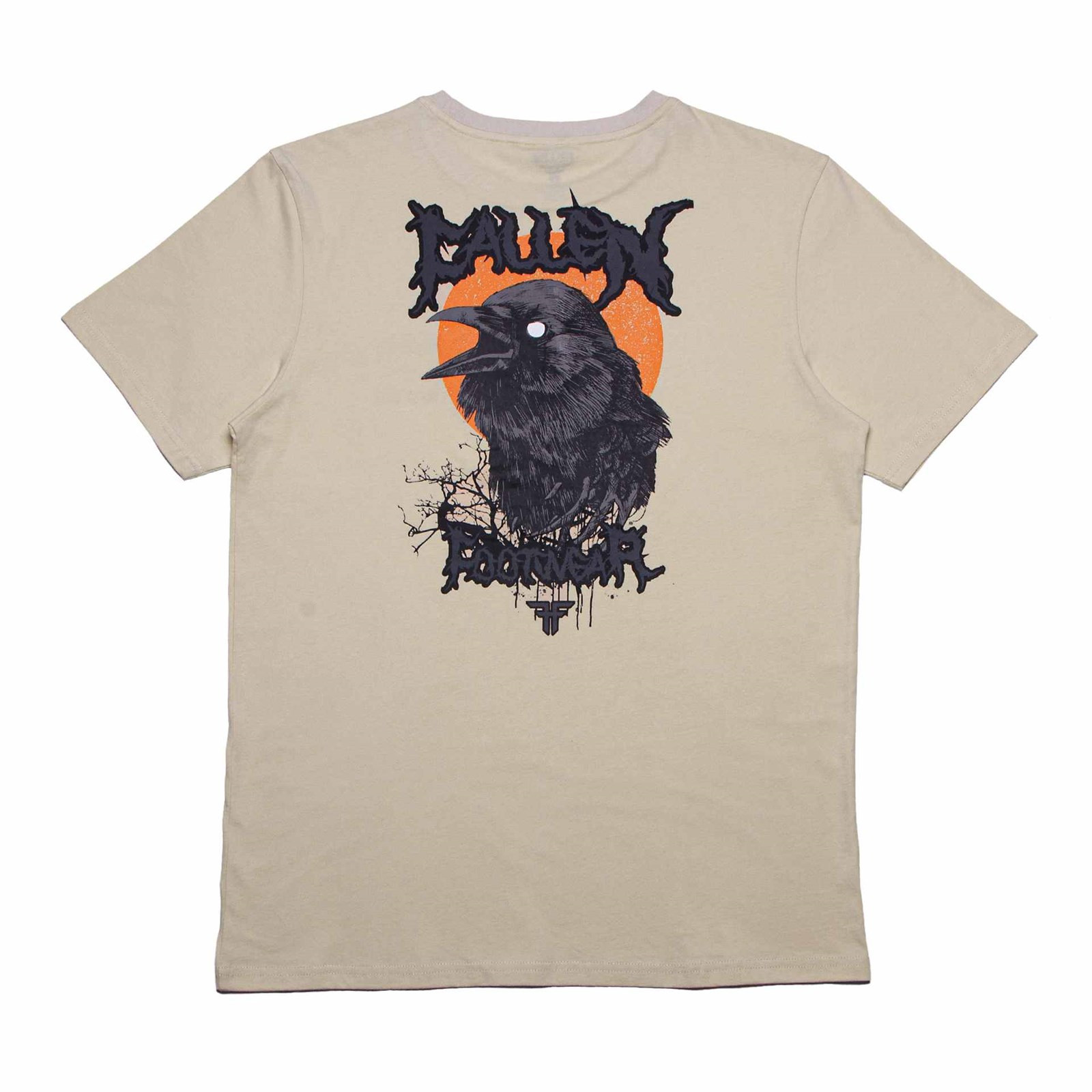 triko FALLEN - Dark Raven Tee Ivory Orange (IVORY ORANGE)