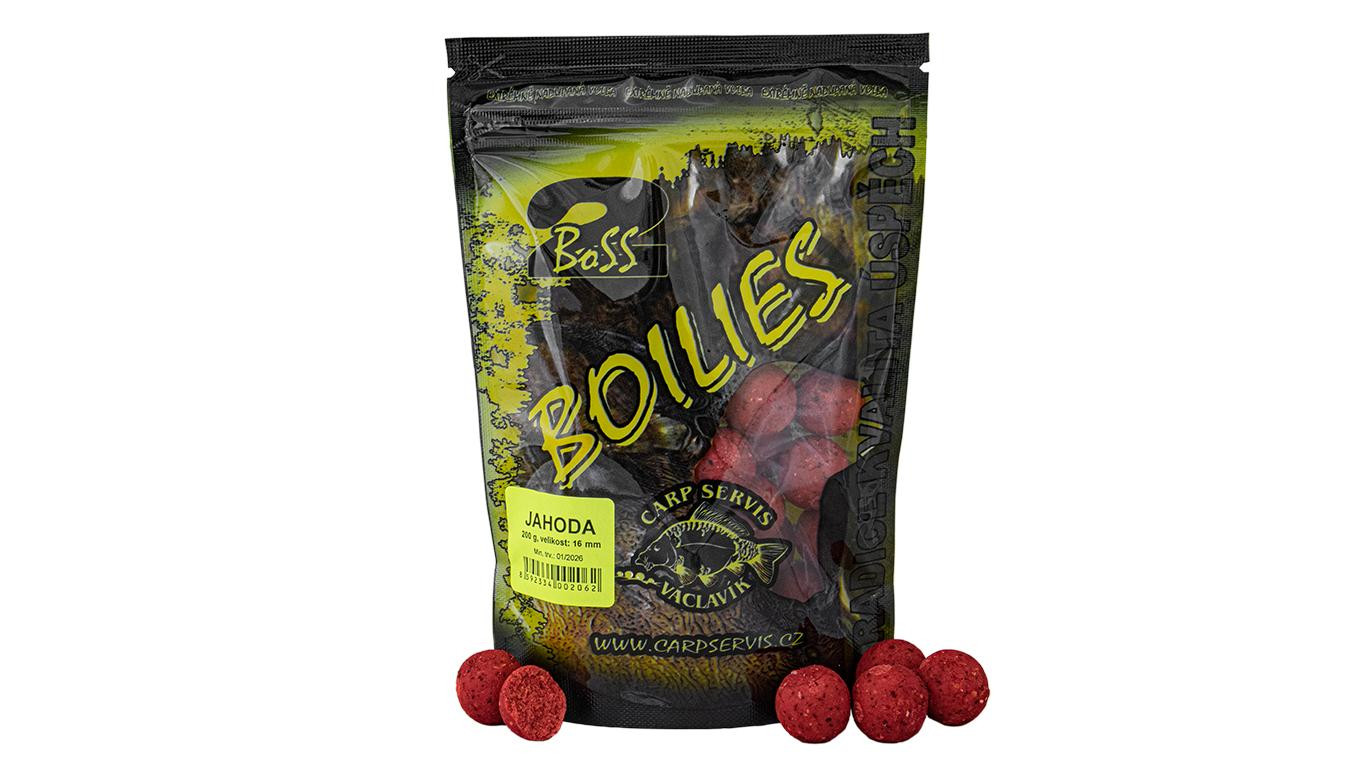 Carp Servis Václavík Boilies Boss2 Jahoda 200 g průměr 16mm
