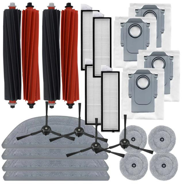 24ks Maxi sada kartáčů, filtrů, mopů a sáčků pro ROBOROCK S8 MaxV Ultra