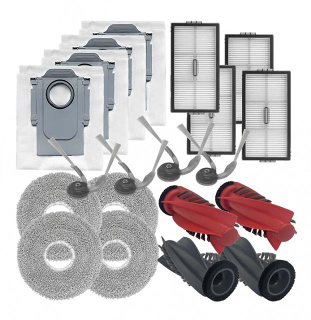 20ks Sada kartáčů, filtrů, mopů a sáčků pro ROBOROCK Saros R10/G20s