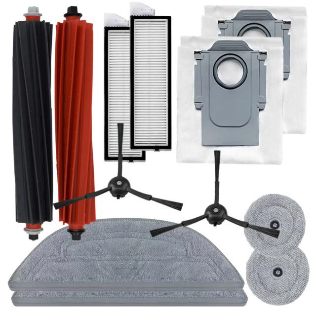 HEPA filtry, kartáče a mopy pro ROBOROCK S8 MaxV Ultra a sáčky, sada 12ks