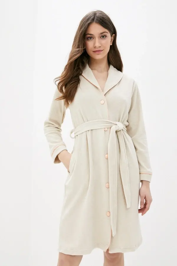 Luisa Moretti Dámský župan na knoflíky NICOLE