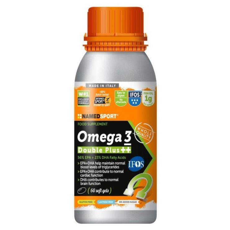 NAMEDSPORT OMEGA 3, 56% EPA + 23% DHA, OMEGA 3 MASTNÉ KYSELINY, 60 GELOVÝCH KAPSLÍ