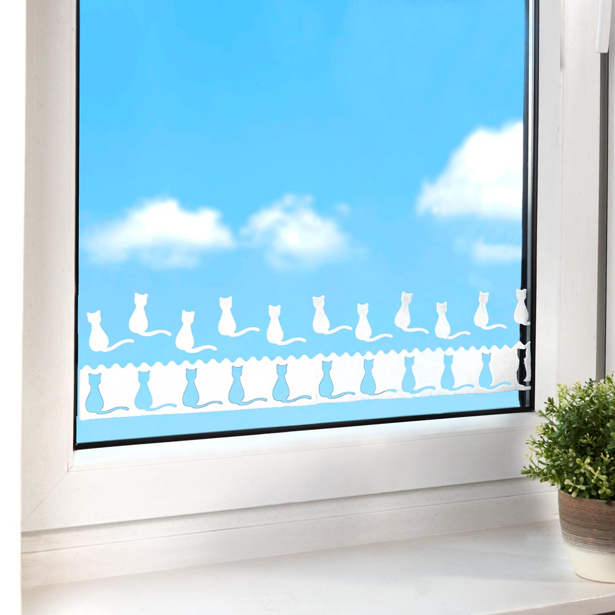 Die moderne Hausfrau Textilní pásky proti kondenzaci Kočky, 3 ks