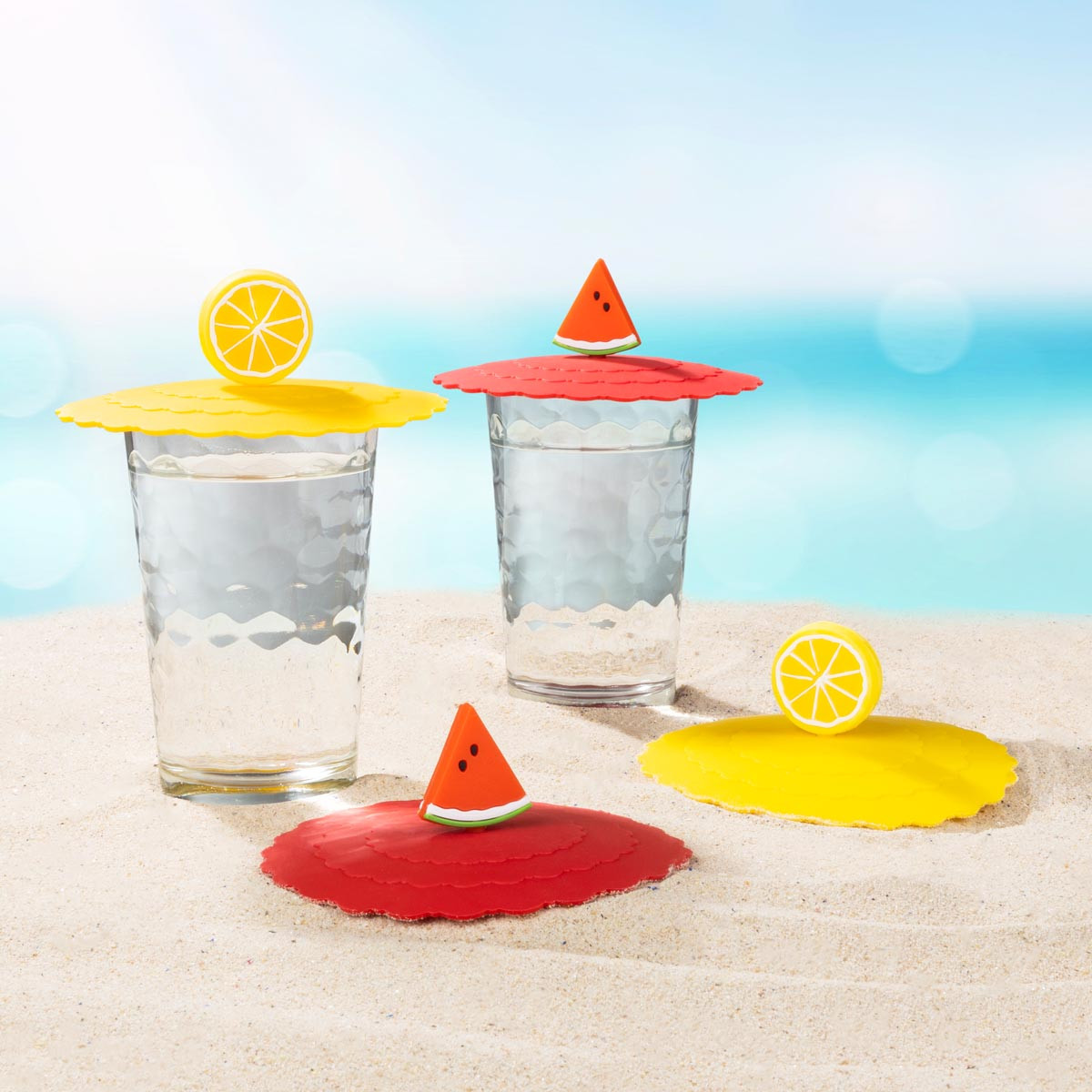 Haushalt international Silikonová víčka na sklenice, sada 4 ks