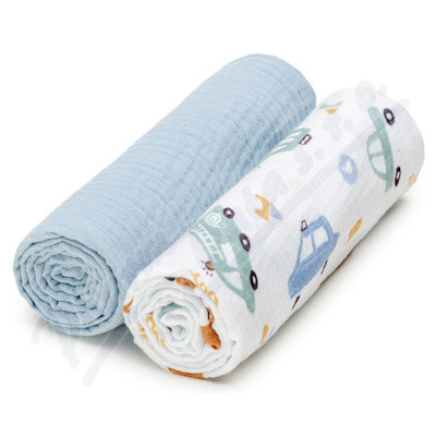 T-TOMI Mušelínové pleny 65x65cm 2ksTraffic